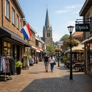 Gevel van een winkel in Best bij daglicht