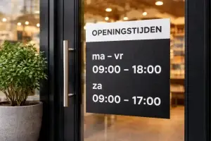 Realistische foto van winkelentree in Best